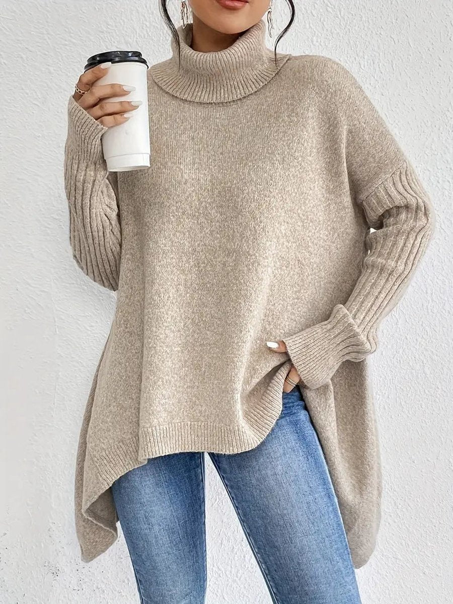 Lily | Pull à col roulé oversize confortable