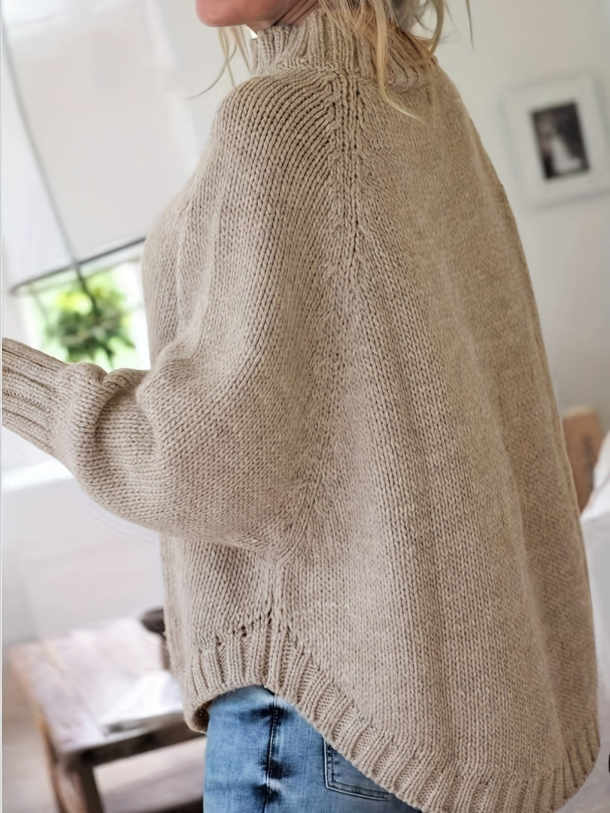 Nora | Pull en tricot doux et élégant avec col roulé
