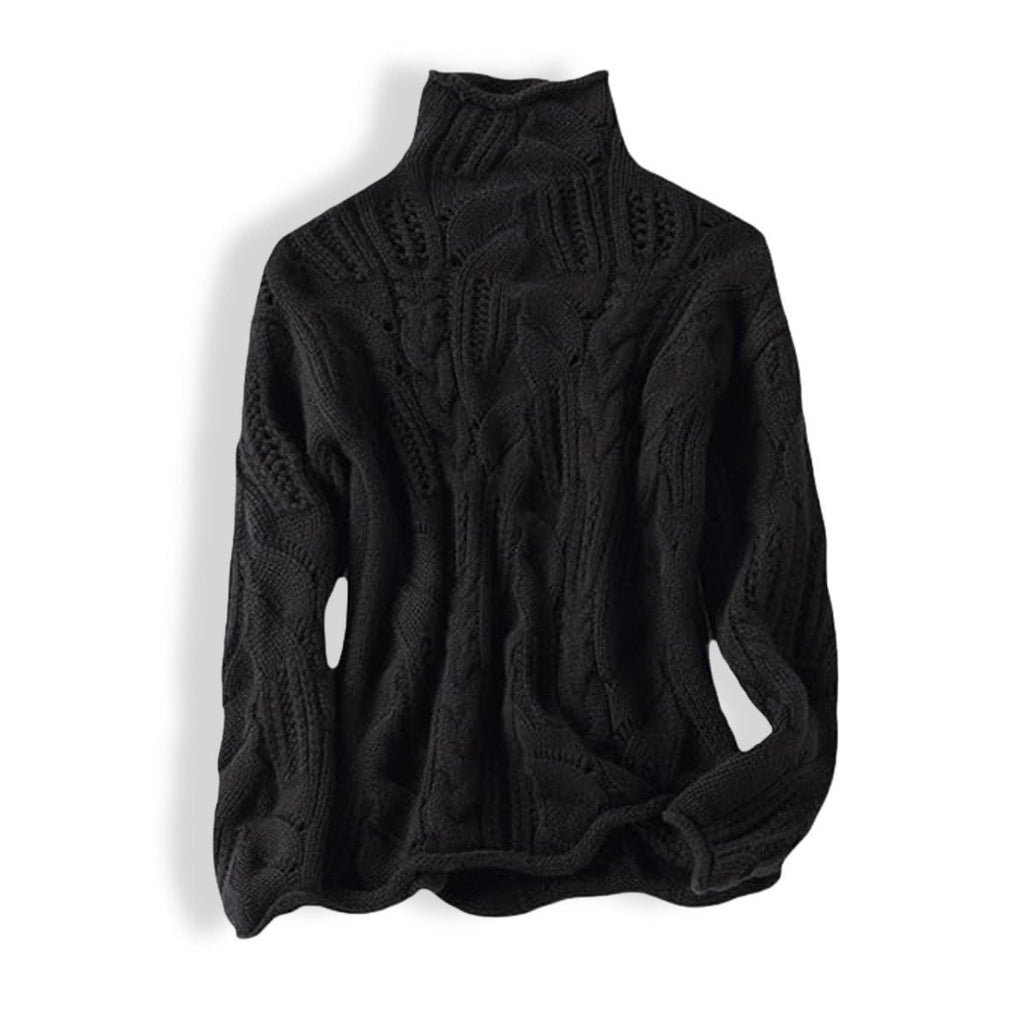 Victoria | Pull à col roulé en tricot torsadé, confortable et élégant