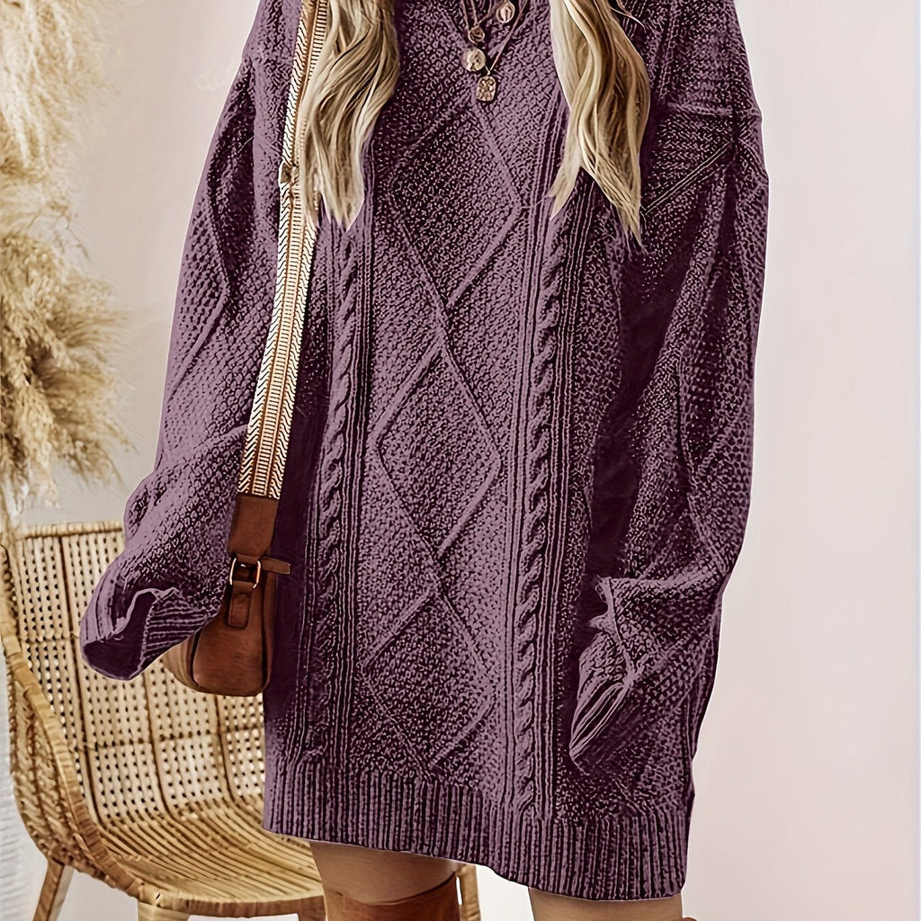 Iris | Robe en Tricot à Câble