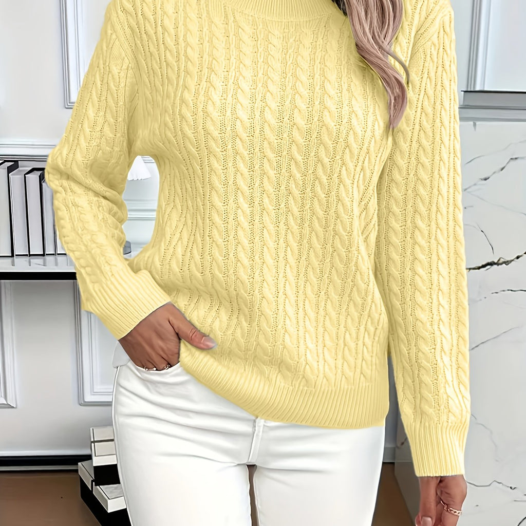 Lena | Pull en Tricot High-Low Moderne et Doux