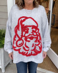 Sweatshirt Loose Stylé de Père Noël