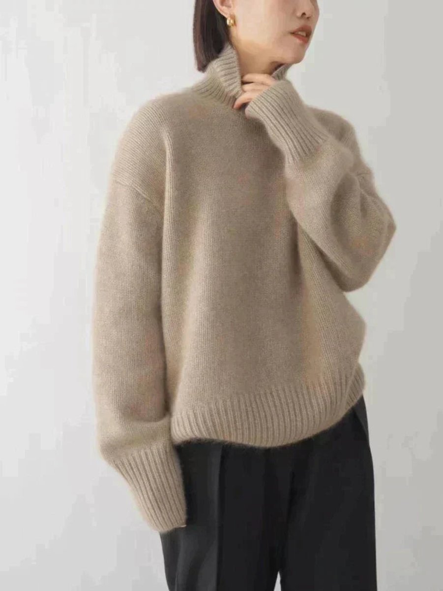 Hazel | Pull à col roulé oversized, confortable et élégant