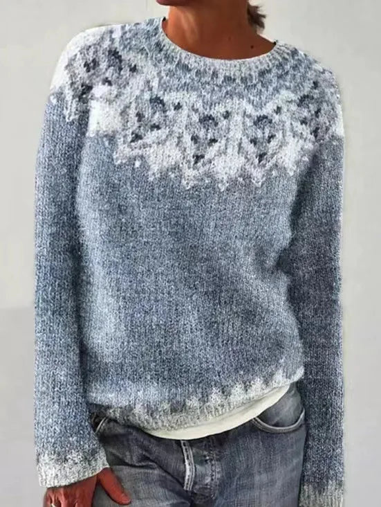 Martine - Pull Vintage Tricoté Élégant