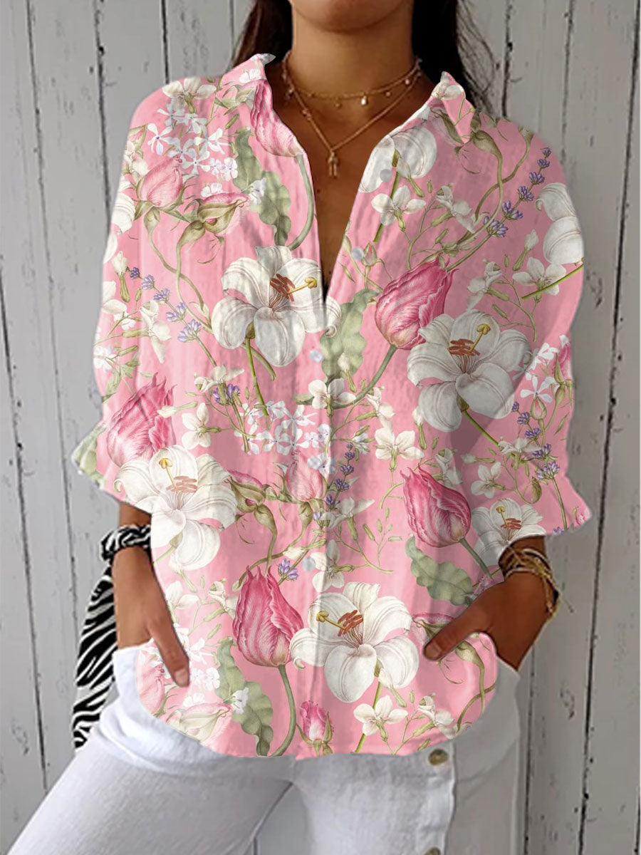 Frances | Élégante blouse à fleurs