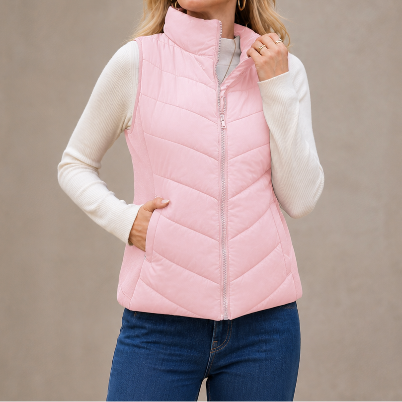 Daisy | Gilet matelassé pour femmes polyvalent et léger avec col montant