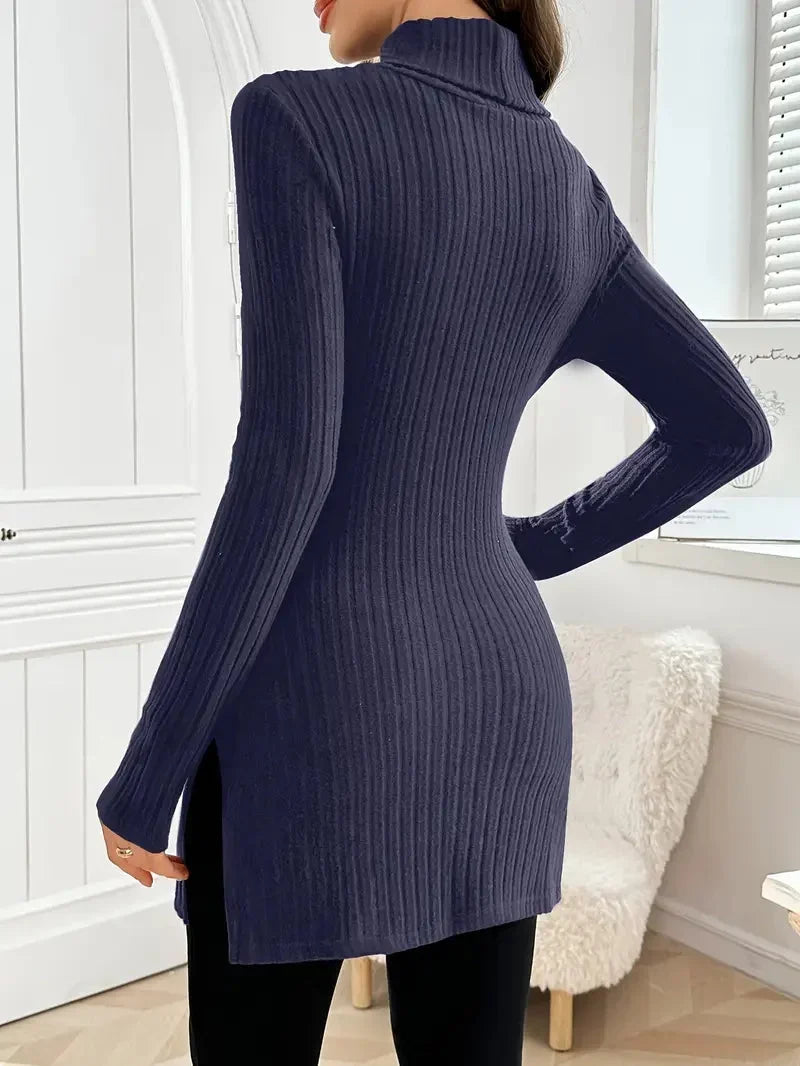 Diana | Pull à col roulé confortable et polyvalent à coupe slim