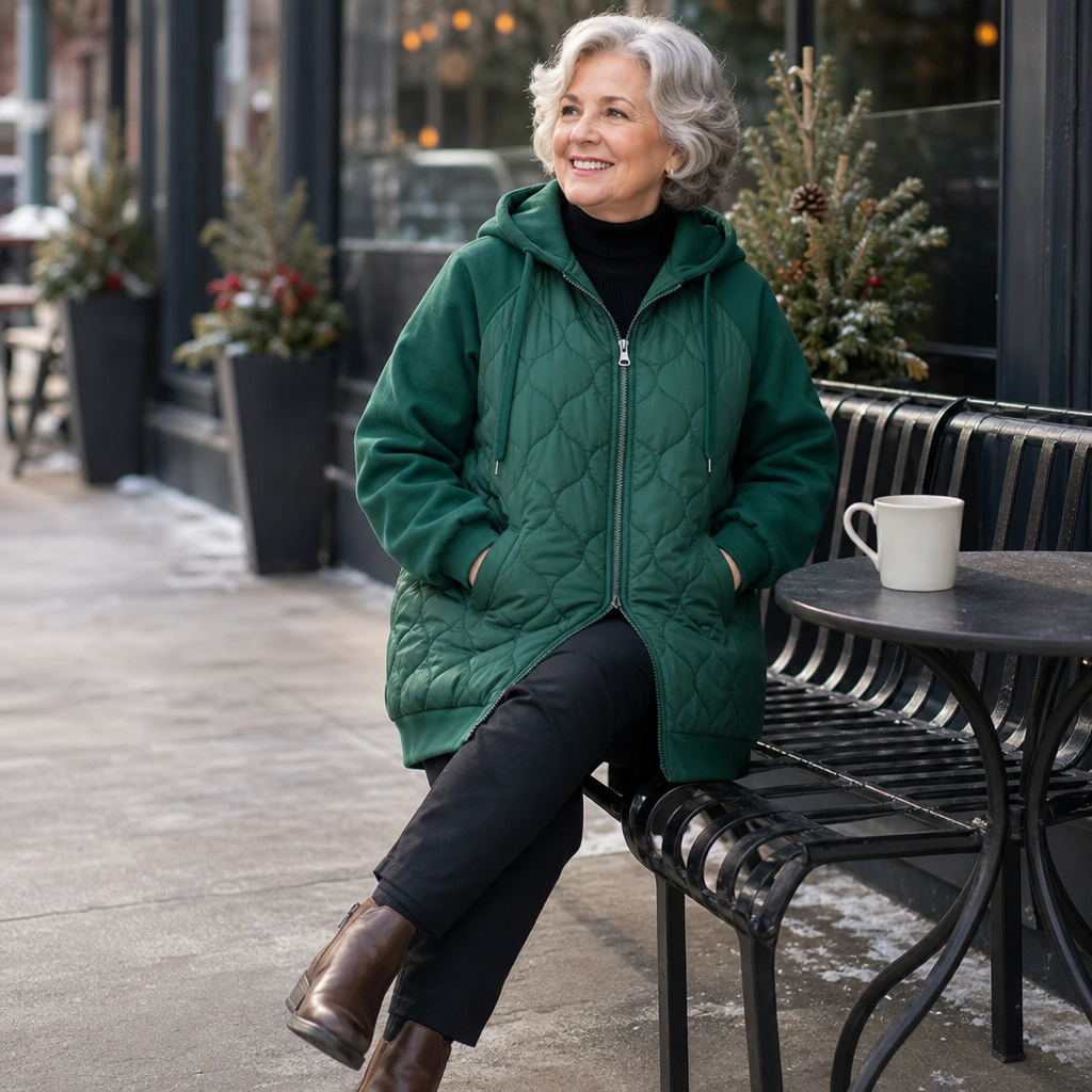 Livia | Veste d'hiver chaude et confortable pour femmes avec capuche