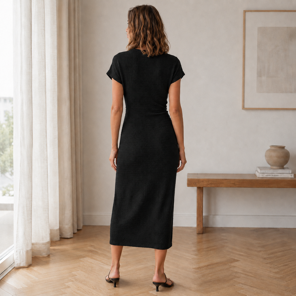 Almathy | Robe midi nouée avec fente latérale