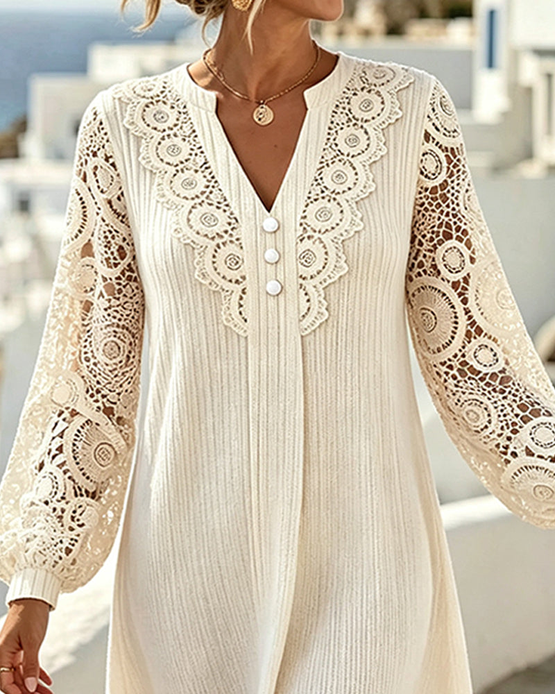 Robe Manche Lanterne Manche Longue