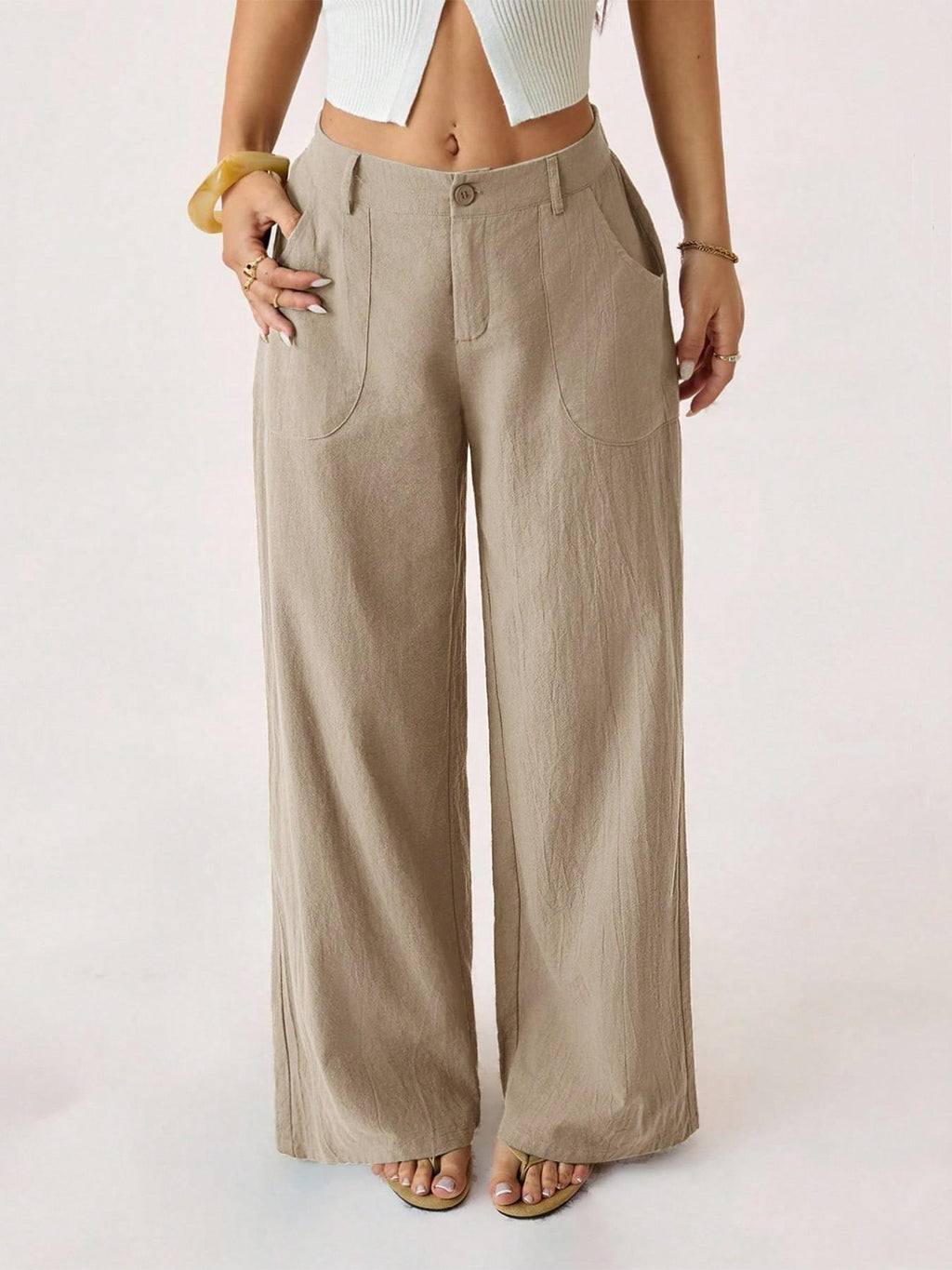 Oaklynn | Pantalon large élégant avec coupe classique