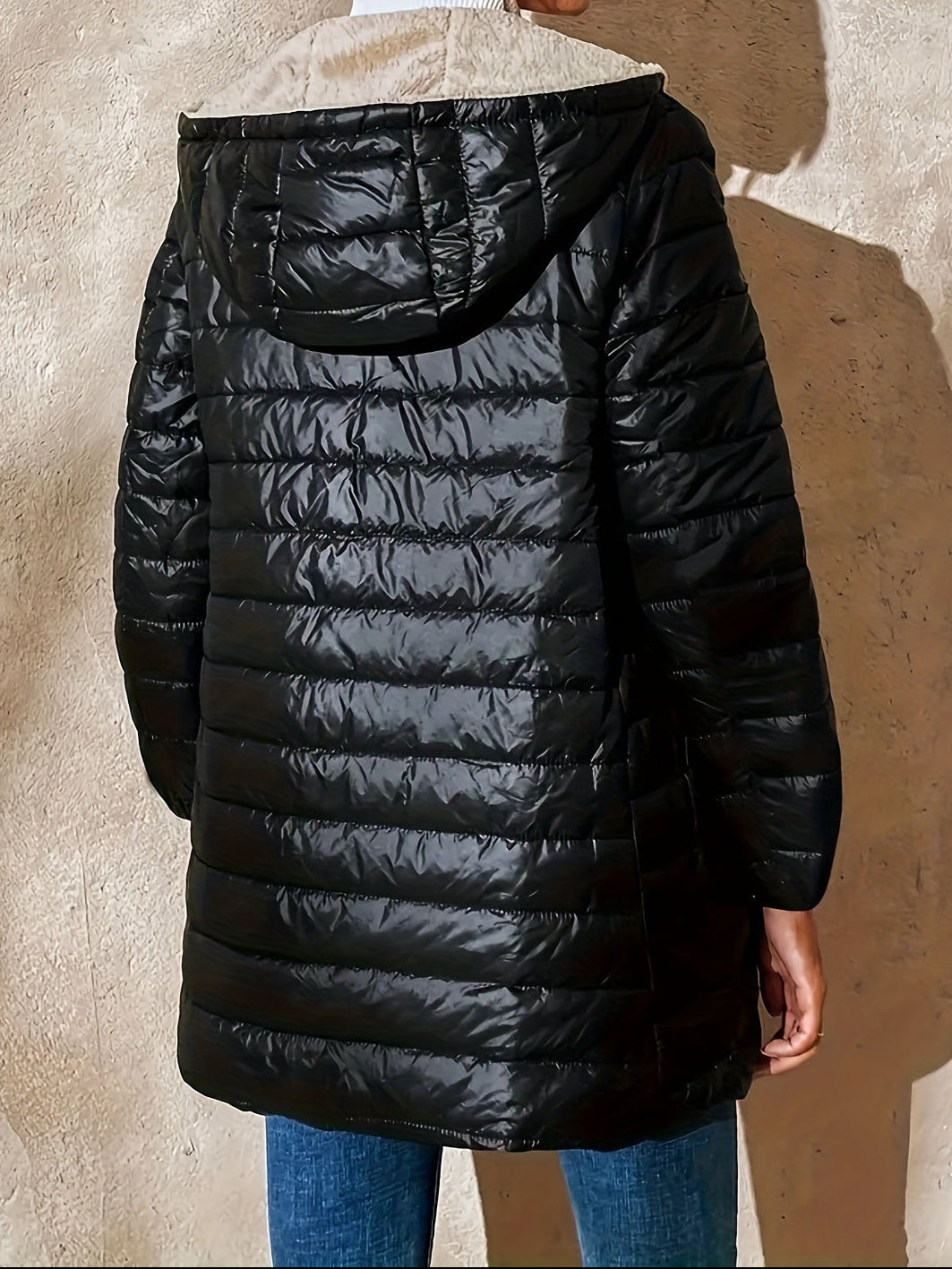 Esther - Manteau d'Hiver Long et Élégant Matelassé
