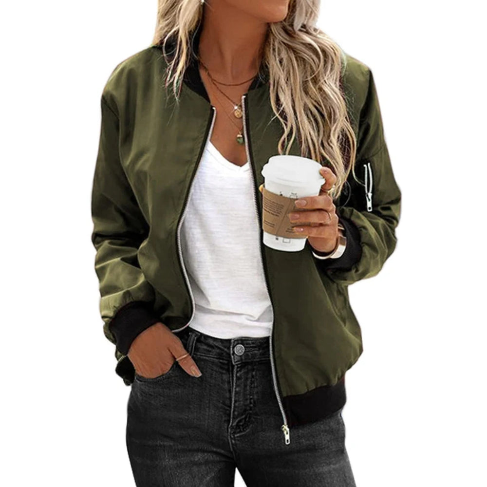 Veste bomber confortable – Style streetwear décontracté pour femmes