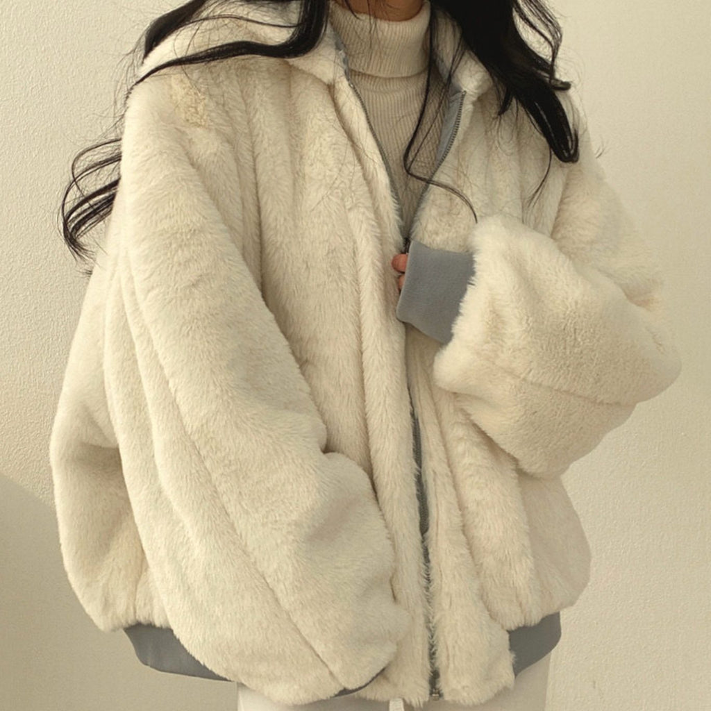 Greta | Veste de transition femme Bomber réversible doublée avec fermeture éclair