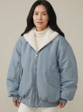 Greta | Veste de transition femme Bomber réversible doublée avec fermeture éclair