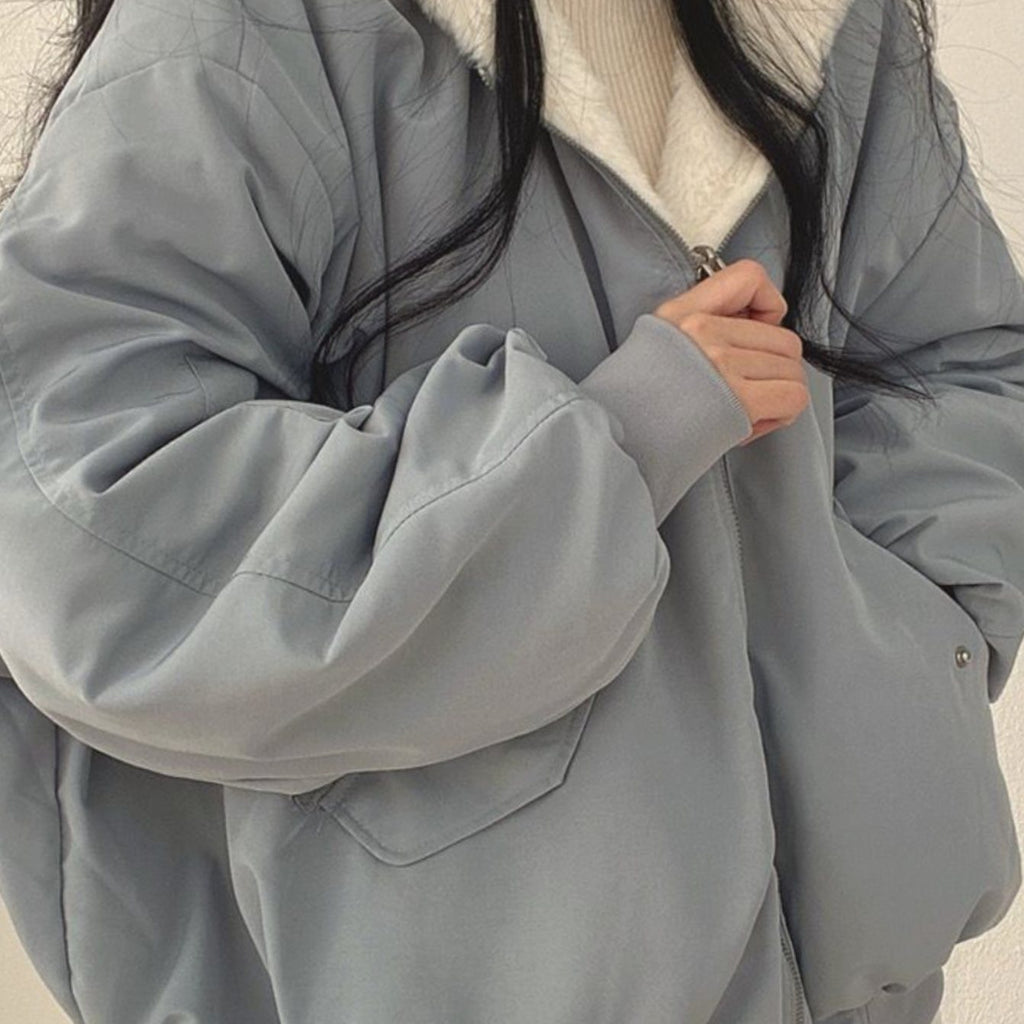Greta | Veste de transition femme Bomber réversible doublée avec fermeture éclair