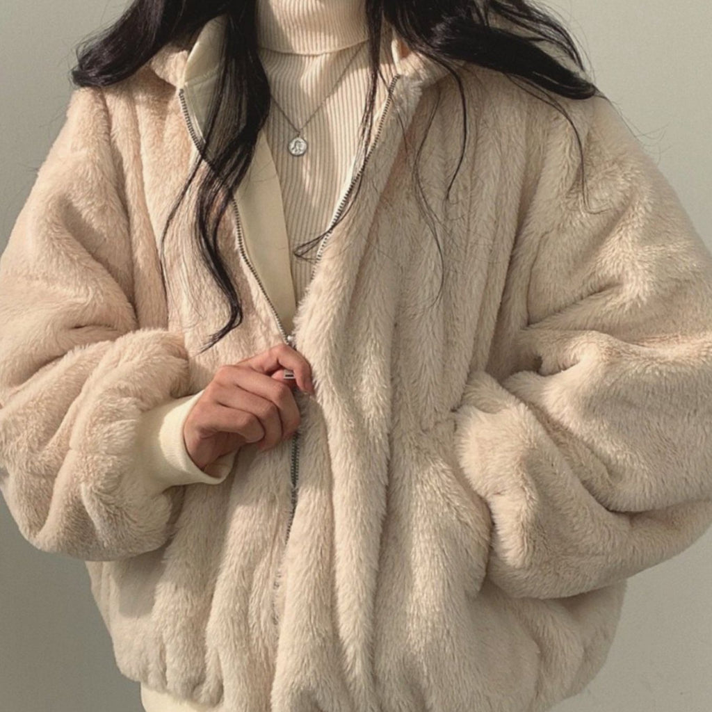 Greta | Veste de transition femme Bomber réversible doublée avec fermeture éclair