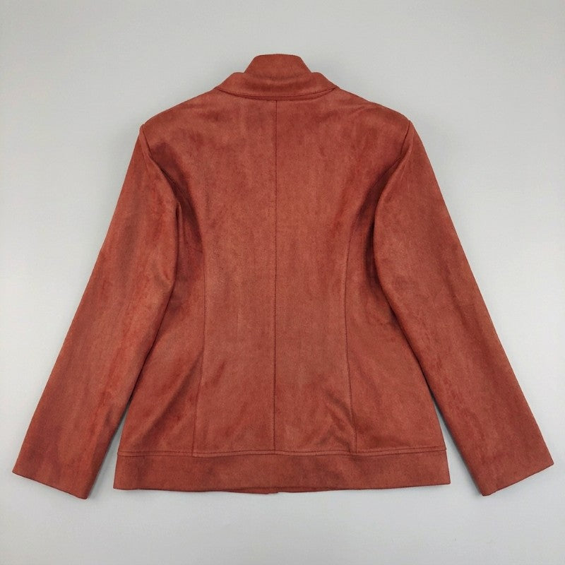 Blazer boutonné à poches plaquées pour femmes