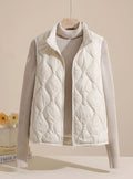 Annika | Gilet sans manches femme Gilet matelassé avec col montant