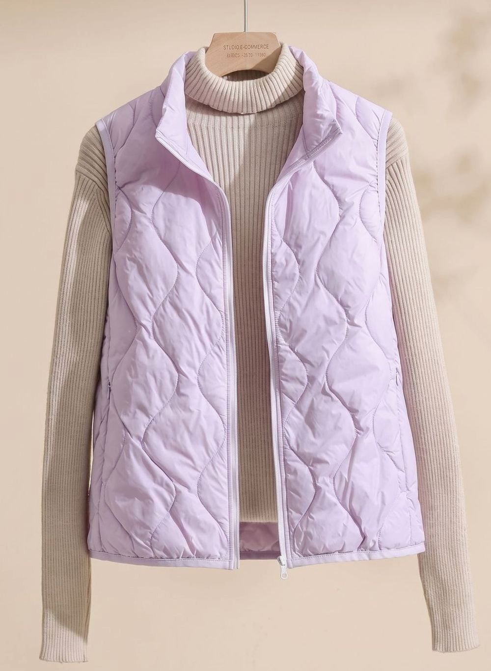 Annika | Gilet sans manches femme Gilet matelassé avec col montant