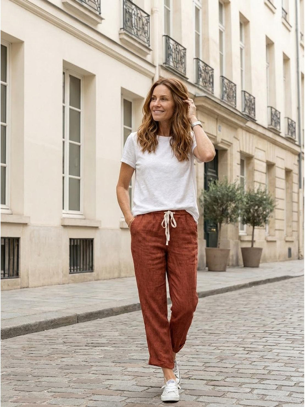 Pantalons pour Femmes | Slim Fit à Cordon