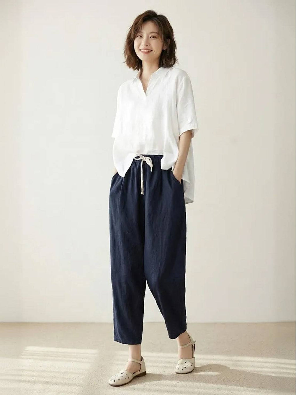 Pantalons pour Femmes | Slim Fit à Cordon