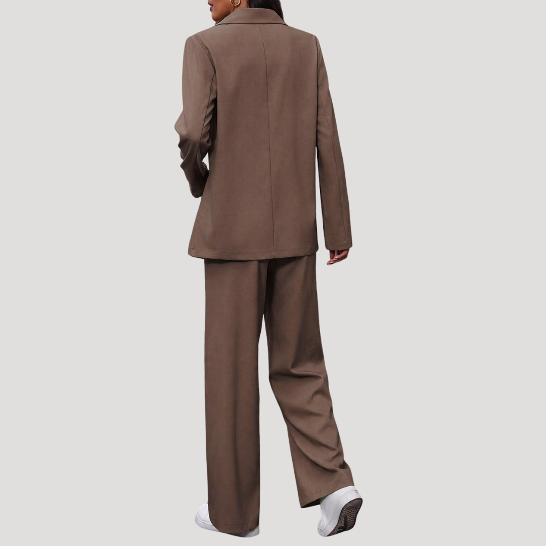 Brielle | Ensemble de Tailleur Pantalon à Double Boutonnage pour Femmes