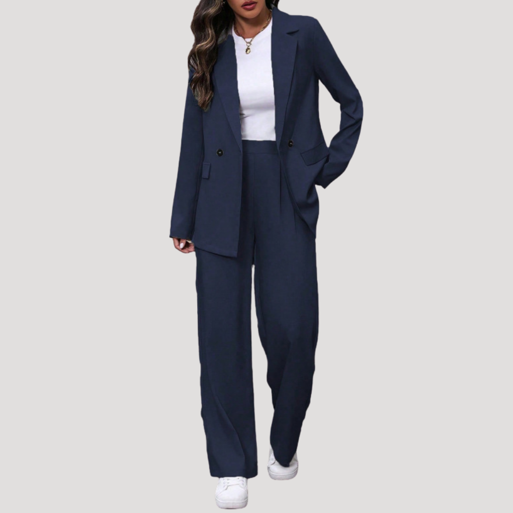 Brielle | Ensemble de Tailleur Pantalon à Double Boutonnage pour Femmes