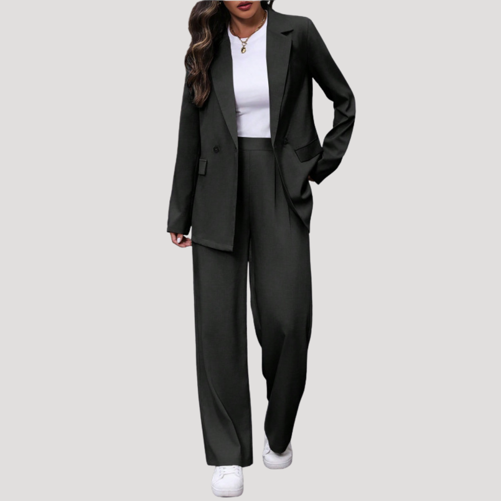 Brielle | Ensemble de Tailleur Pantalon à Double Boutonnage pour Femmes