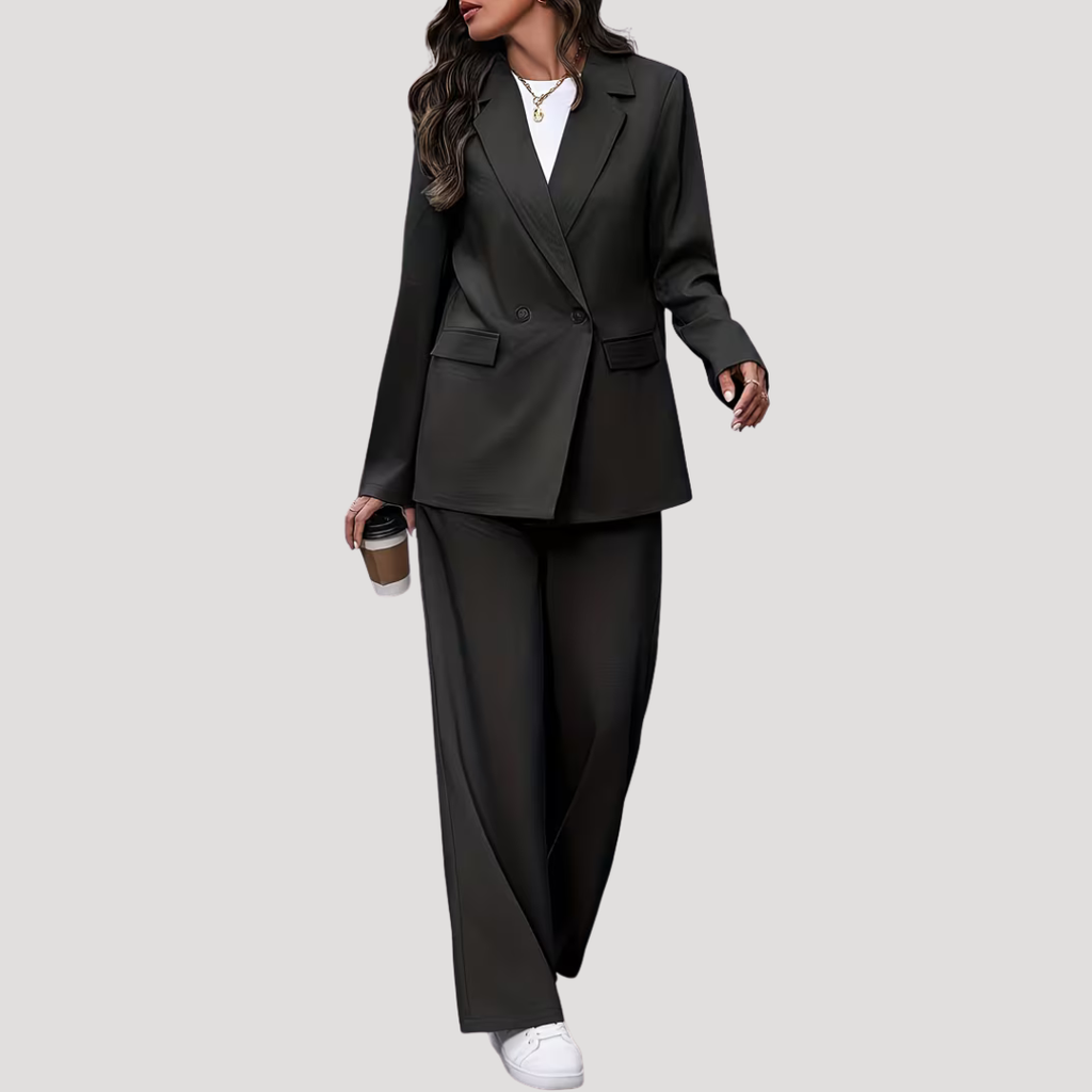 Brielle | Ensemble de Tailleur Pantalon à Double Boutonnage pour Femmes