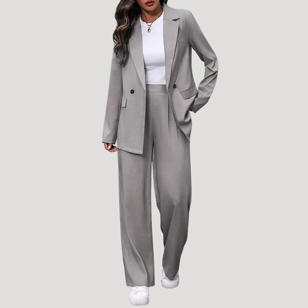 Brielle | Ensemble de Tailleur Pantalon à Double Boutonnage pour Femmes