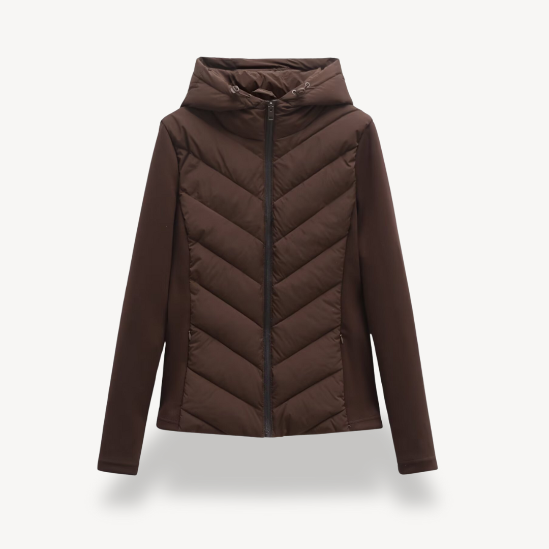 Veste matelassée à capuche pour femmes