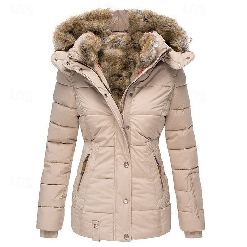 Susan - Manteau d'Hiver Élégant Matelassé