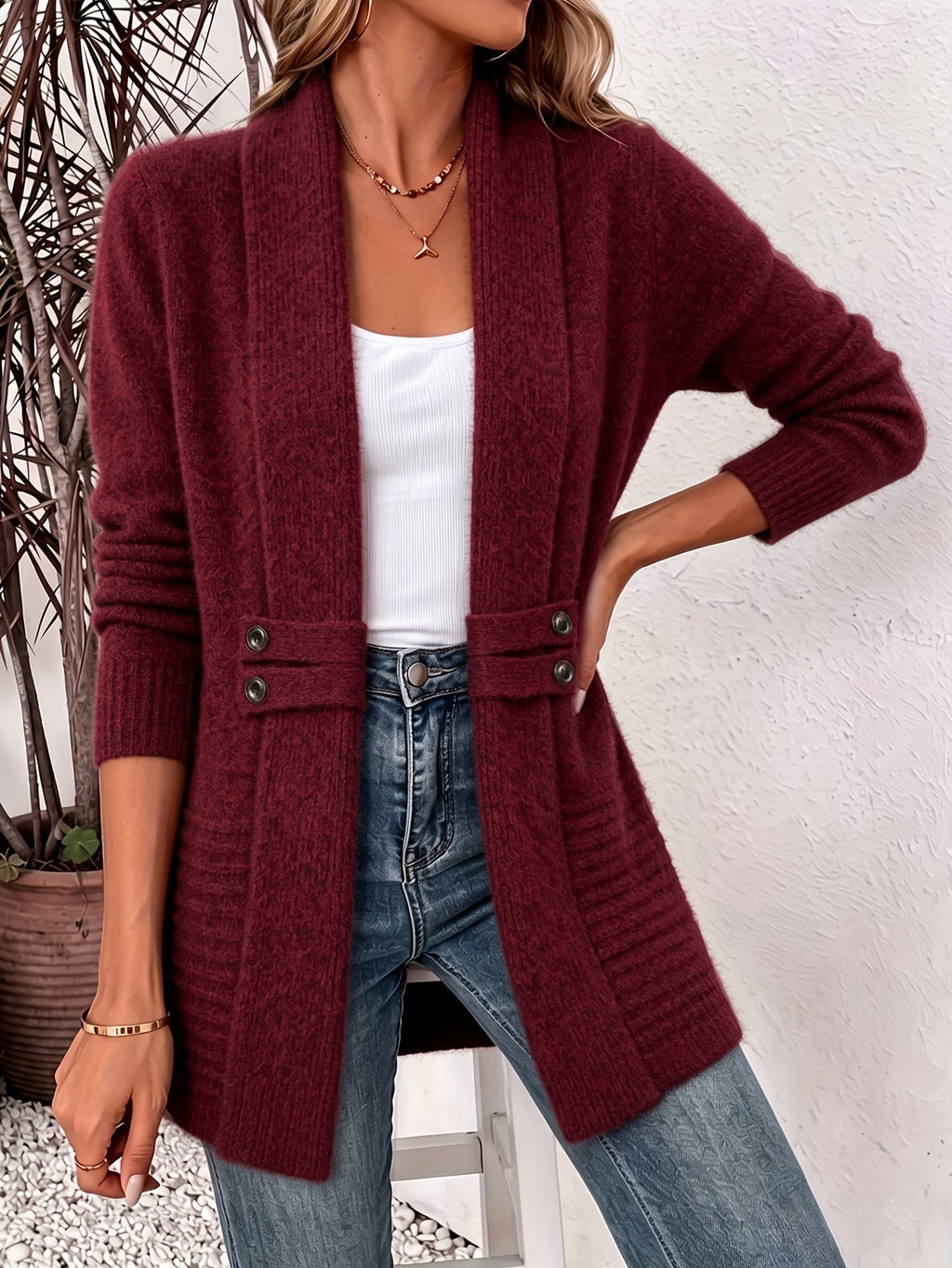 GILET OUVERT POUR FEMMES