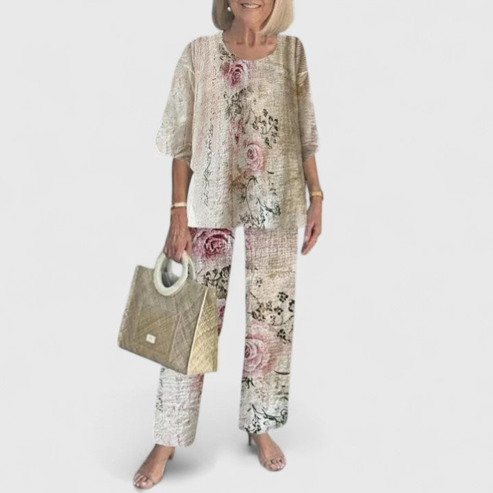 Ensemble Femme | Pantalon Large à Fleurs