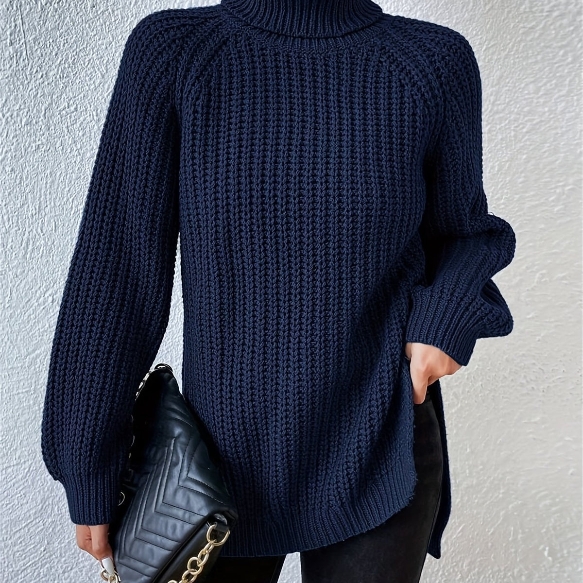 SWEAT-SHIRT À COL HAUT ET COUPE ÉLÉGANTE POUR FEMMES