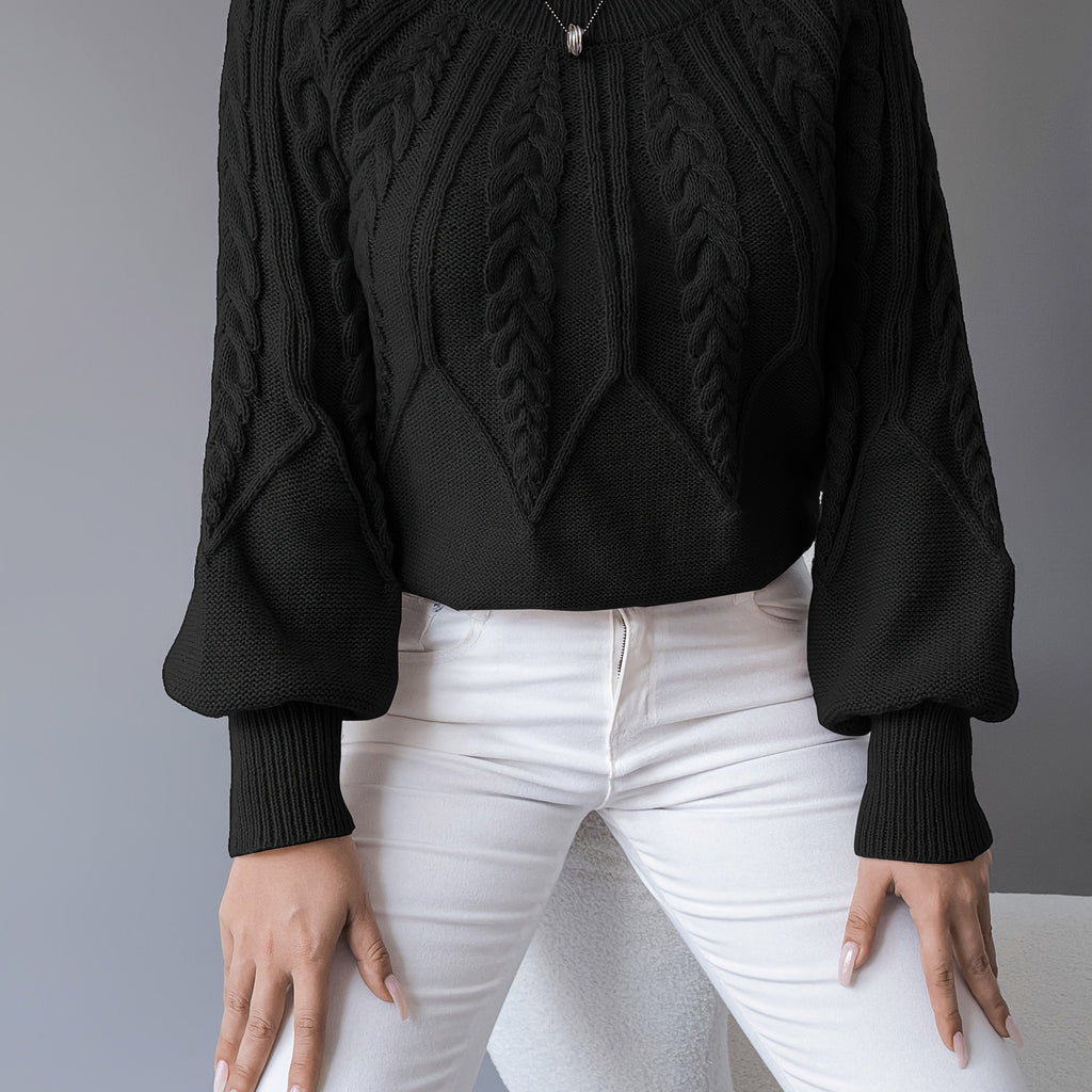 Louise - Pull Oversized Élégant en Câble