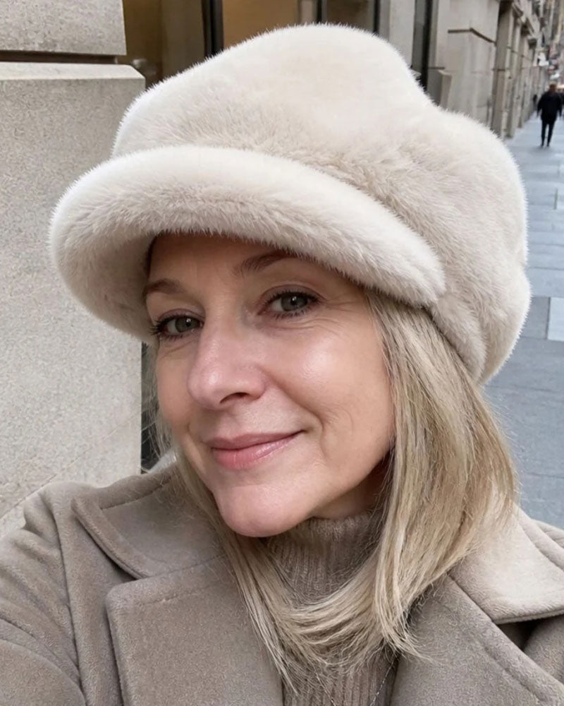 Chapeau Nuage en Fausse Fourrure