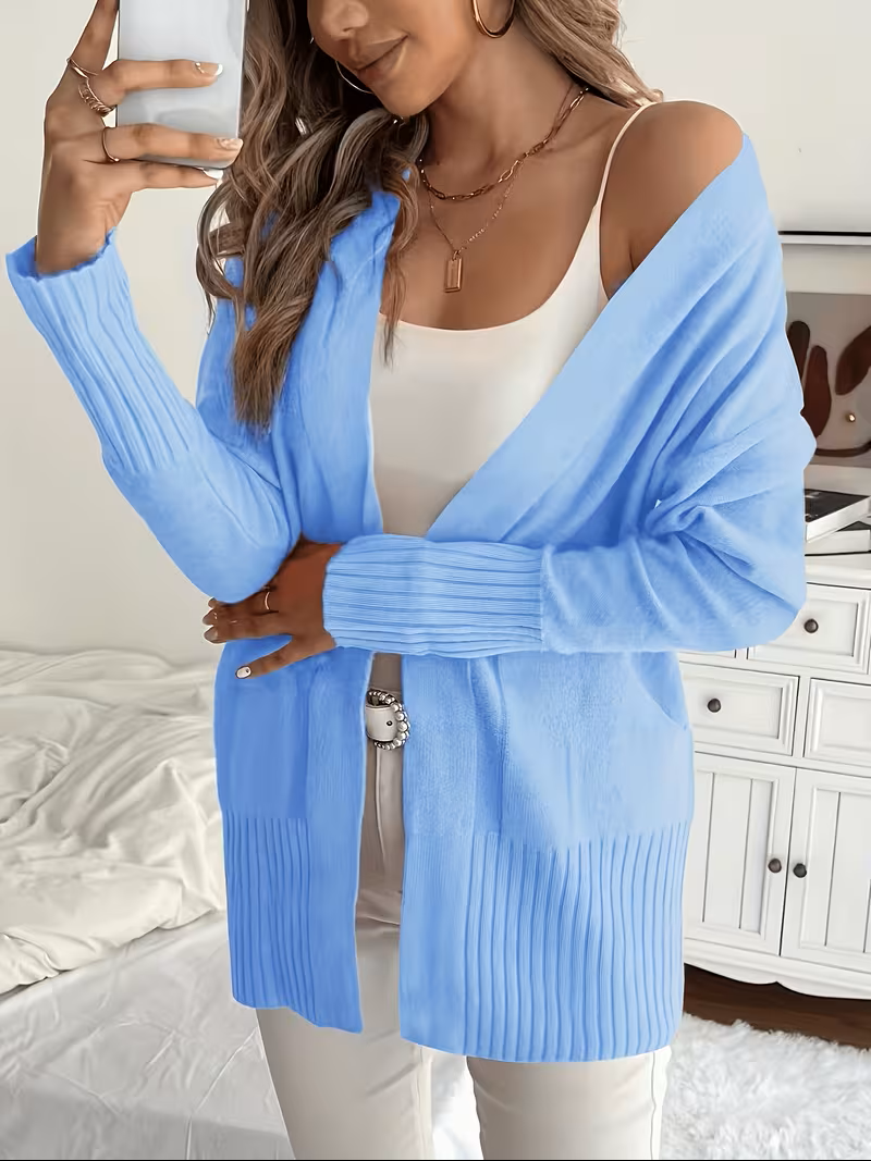 Ellen - Gilet Oversize Élégant en Côtelé