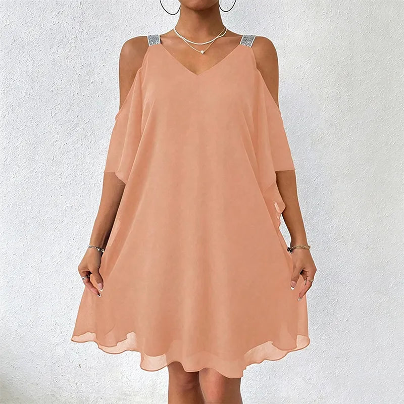 Perlyn | Robe fluide à décolleté en V sans manches
