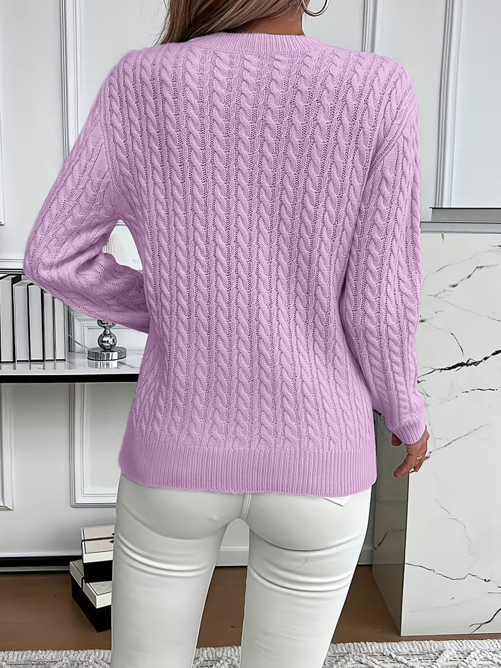 Lena | Pull en Tricot High-Low Moderne et Doux
