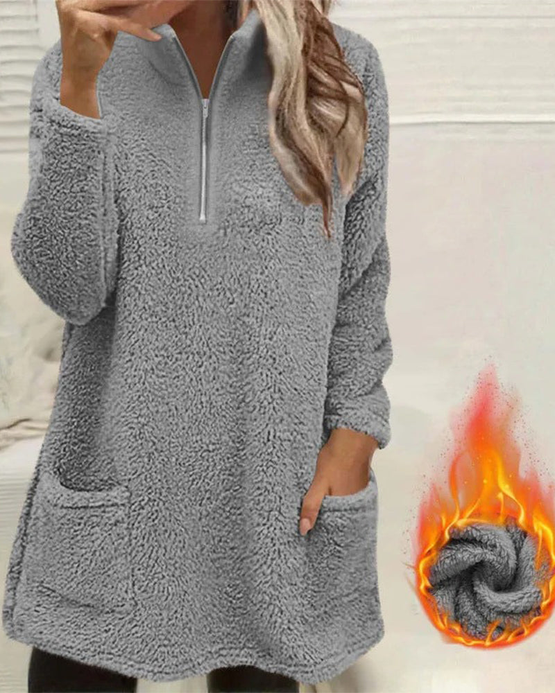 Sweat Uni Col Montant