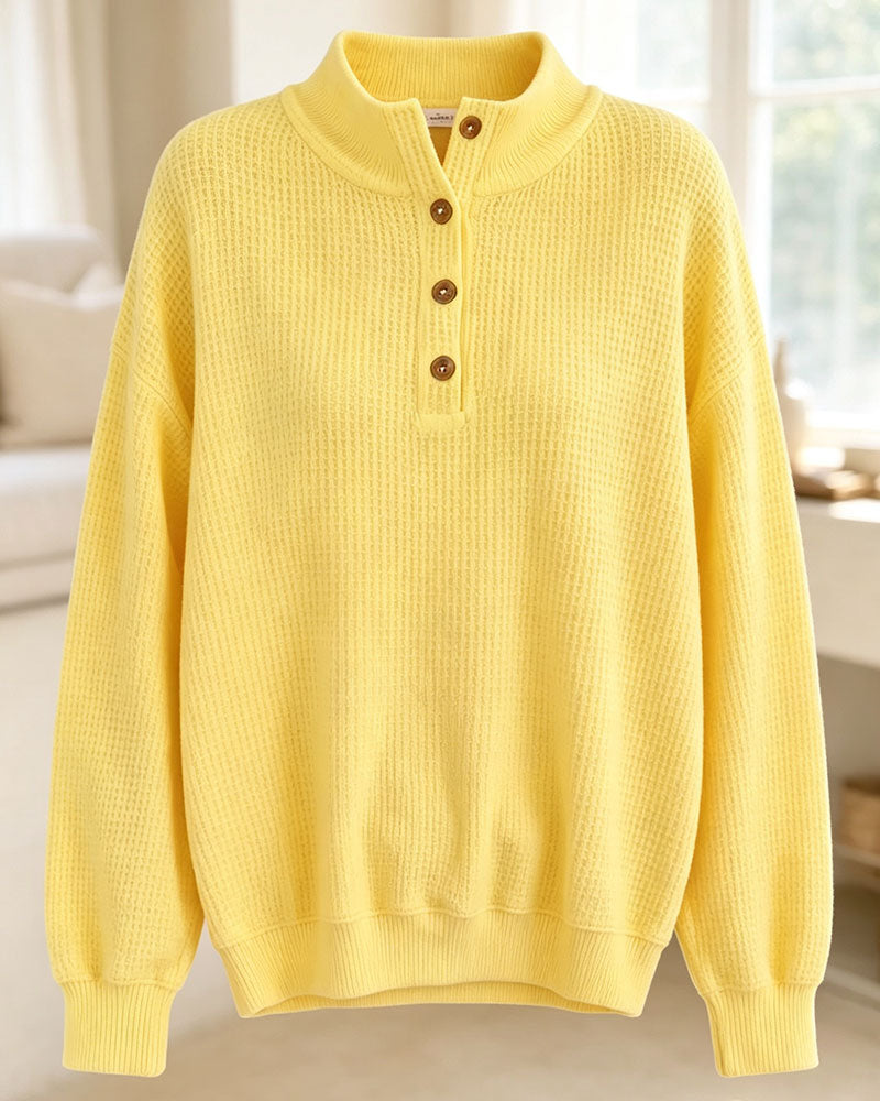 Blouse à col montant et manches longues