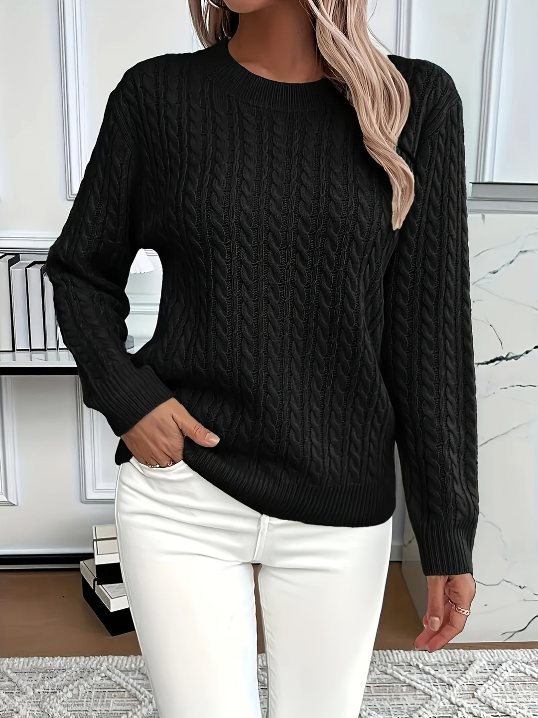 Lena | Pull en Tricot High-Low Moderne et Doux