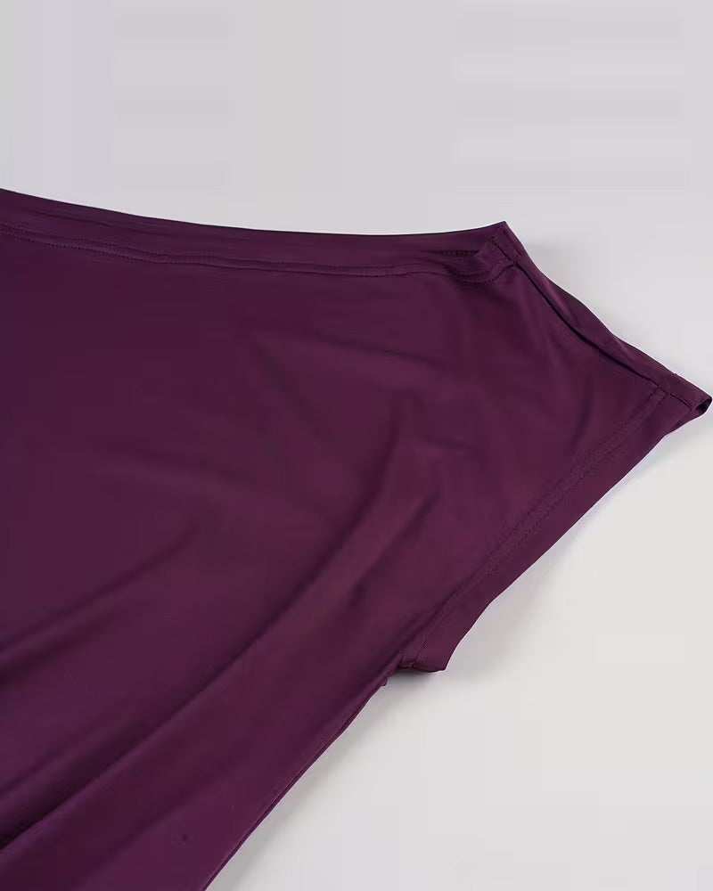 Robe Off-Shoulder Asymétrique Bodycon