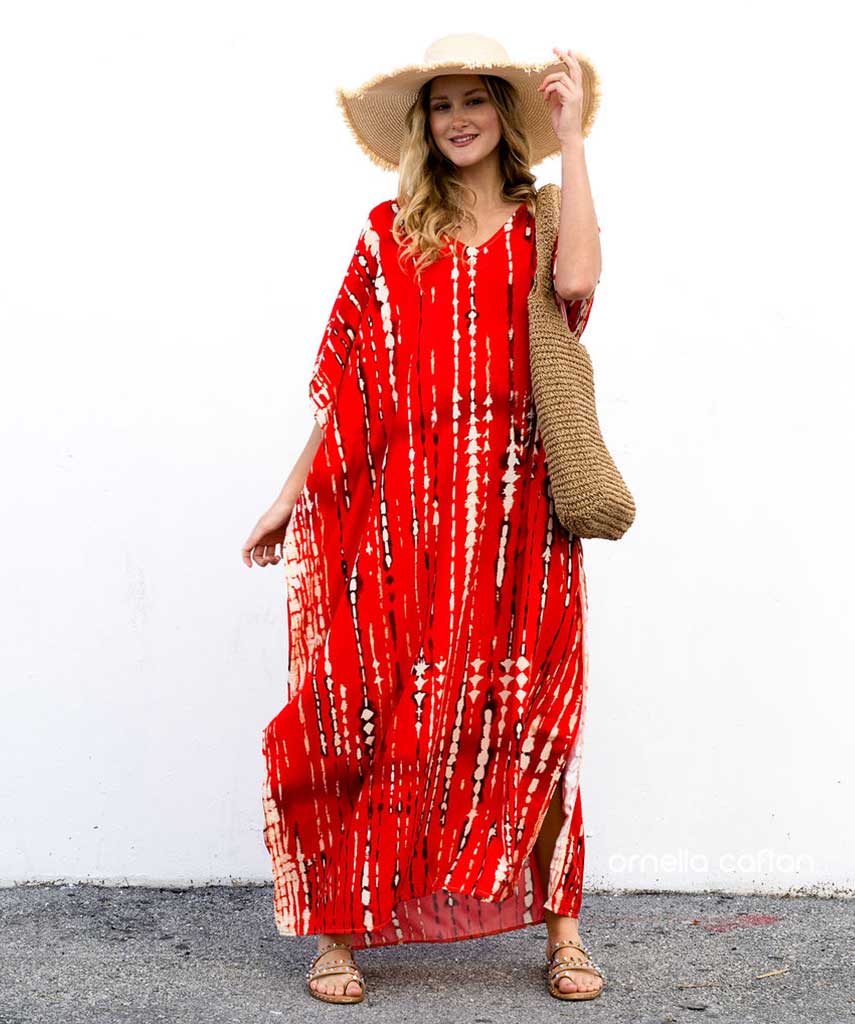 Caftan Ample Avec Coupe Fluide Pour Femme | Idéal Pour Les Journées D'Été