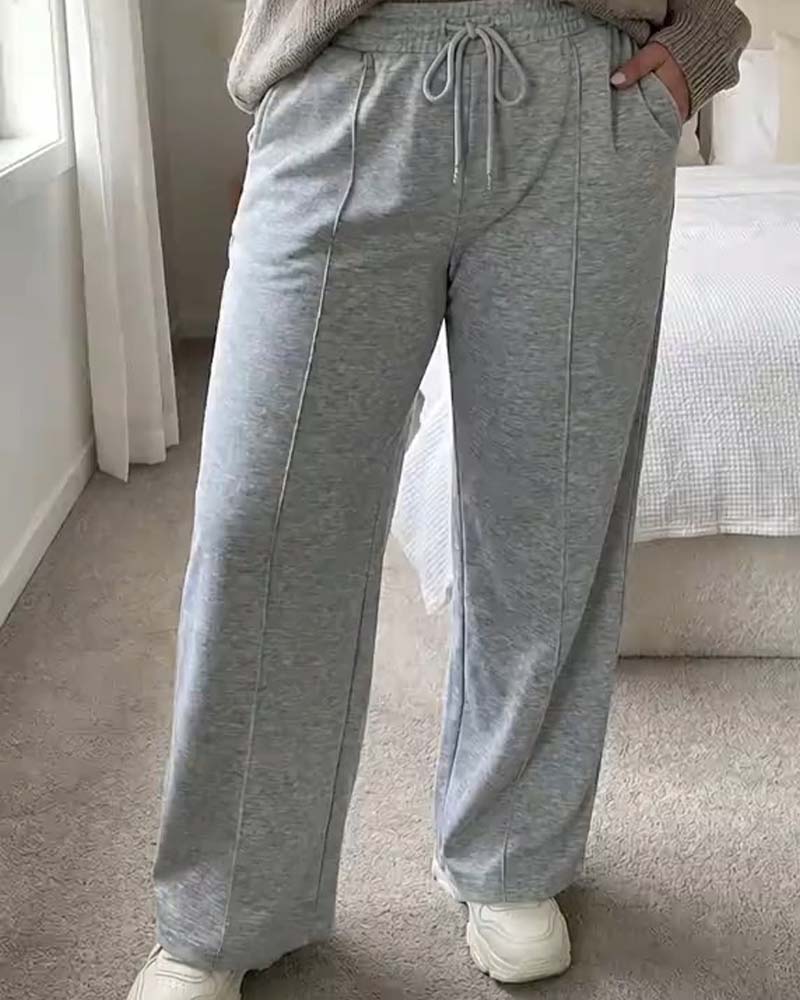 Sweatpants Cordon Jambe Droite