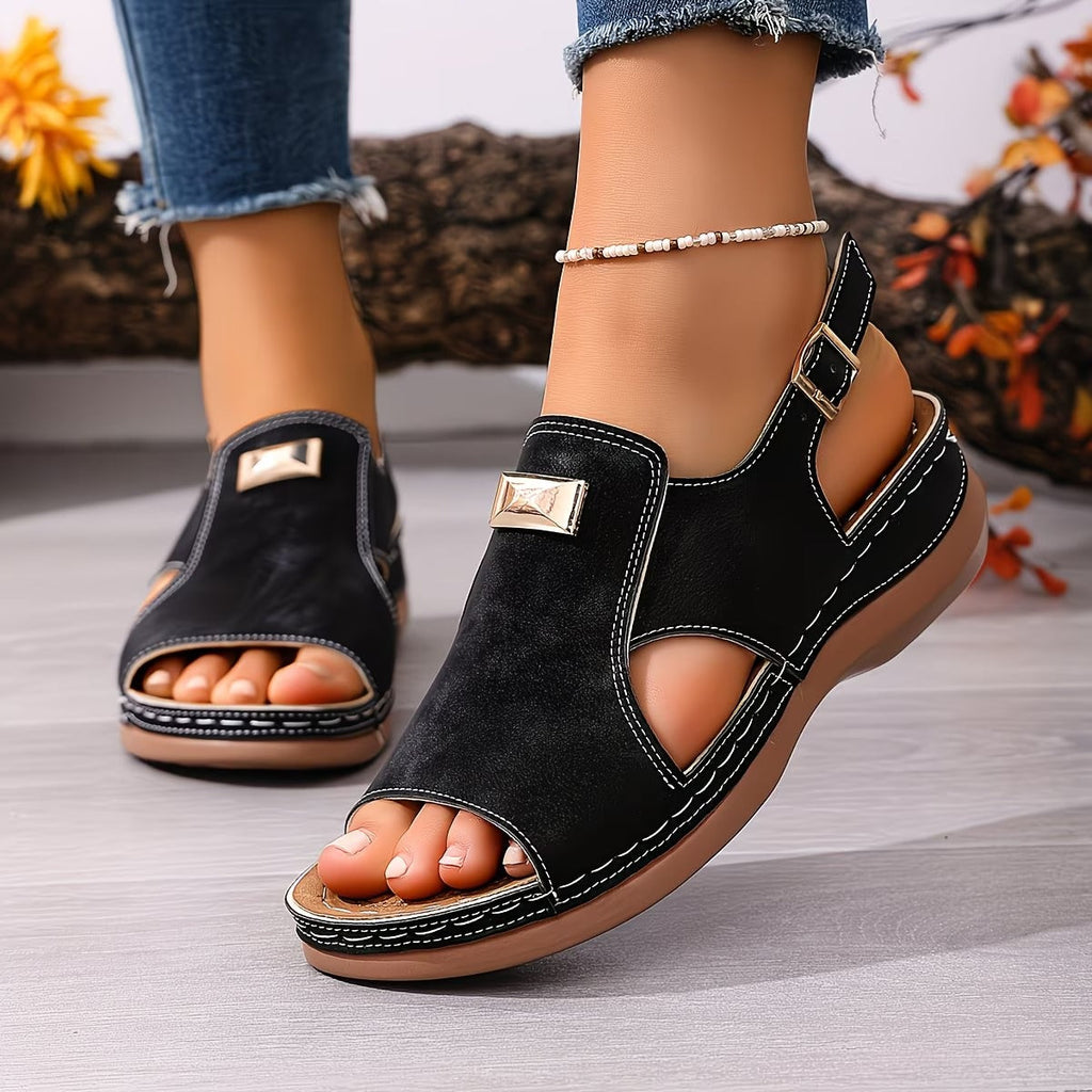 Solemna | Sandales Boho orthopédiques avec bride réglable