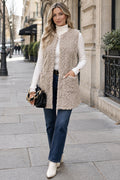 Gilet Long Texturé