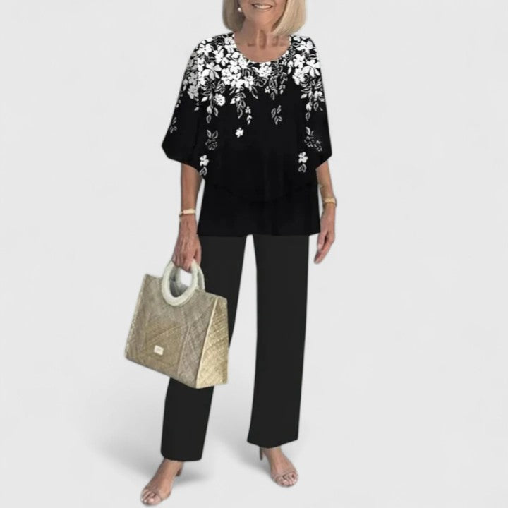 Ensemble Femme | Pantalon Large à Fleurs